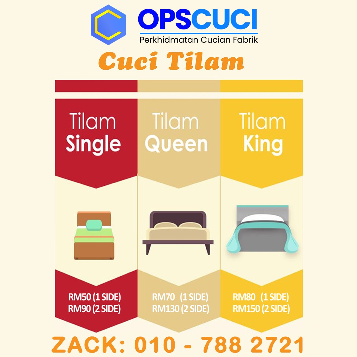 Pakej Cuci Tilam